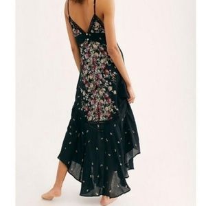 Free People Black Paradise Slip Casual Maxi Dress